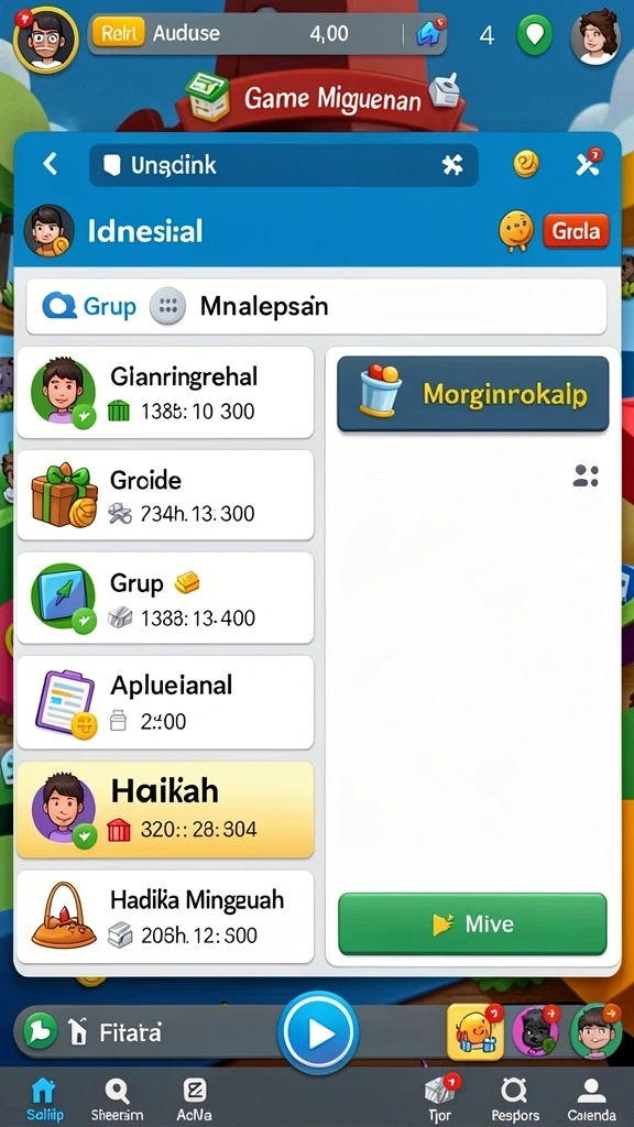 avatar808 - Tampilan awal yang menarik dan penuh warna.