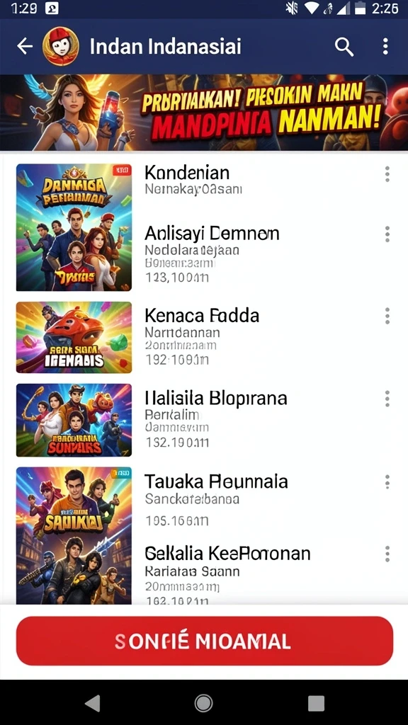 granat88 - Tampilan antarmuka aplikasi yang menarik dan user-friendly.