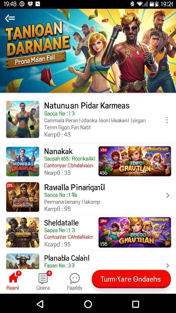 pp444 - Tangkapan layar menampilkan karakter utama dalam game.